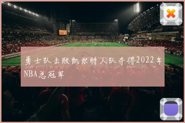 勇士队击败凯尔特人队夺得2022年NBA总冠军